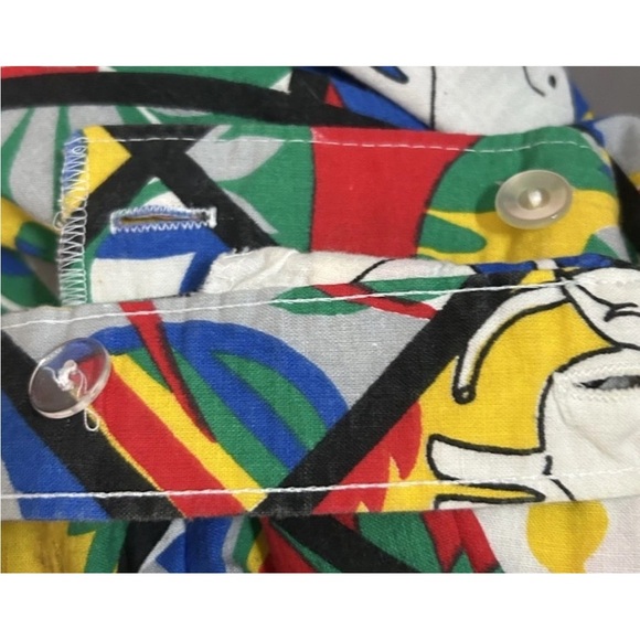 Vintage American Sophisticates 1980s Bold Abstract Geometric Print Midi Skirt S - Picture 12 of 13